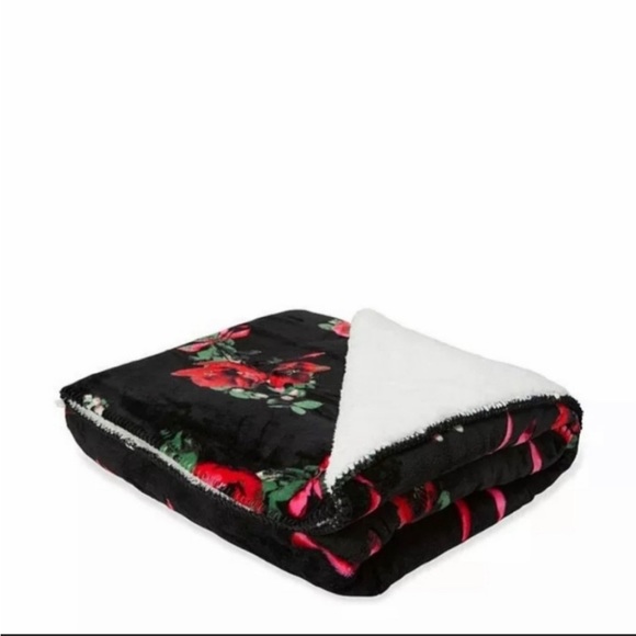 Victoria’s Secret Floral Sherpa Blsnket - Picture 2 of 2